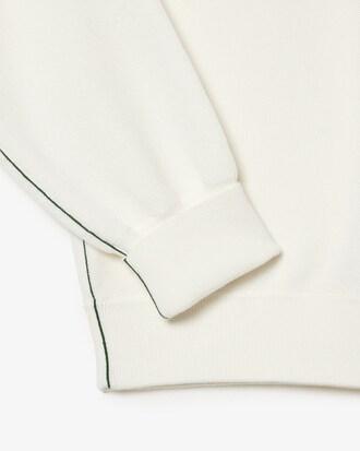 V Neck Cotton Moss Stitch Sweater Product Image