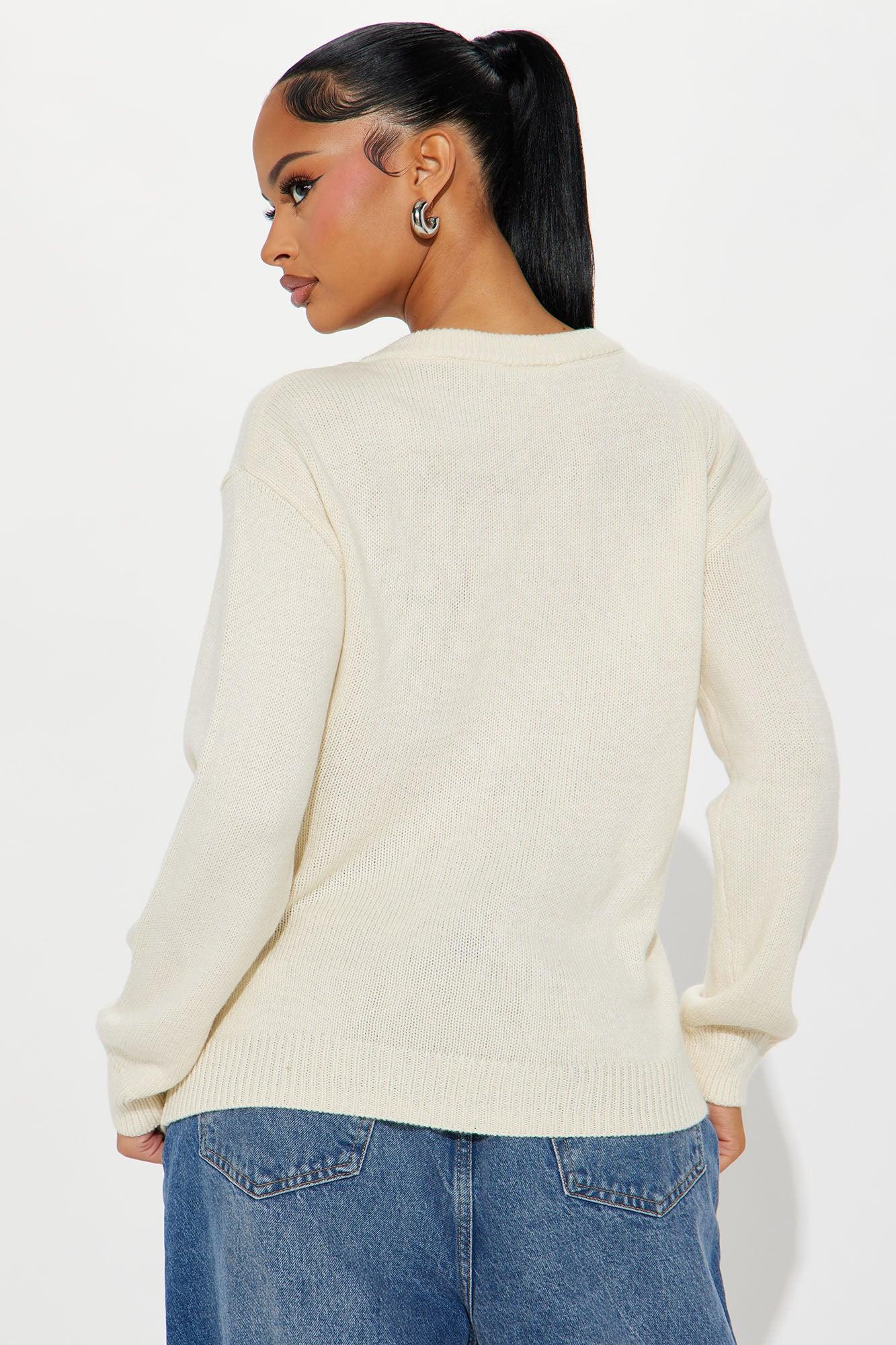 Teddy Bear Cheerleader Sweater - Ivory/combo Product Image