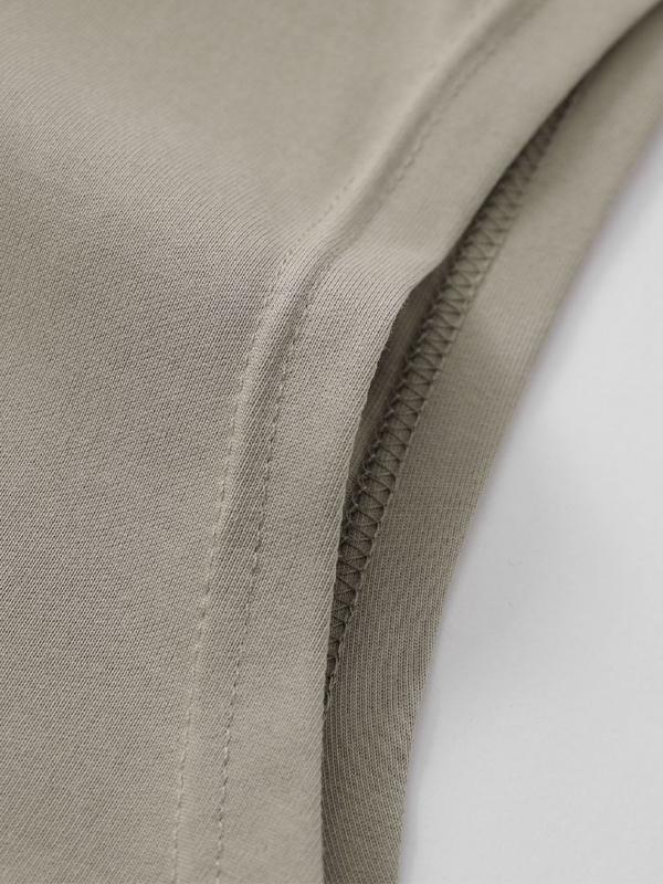 Men'S Plain Letter Embroidered Loose Vest Product Image