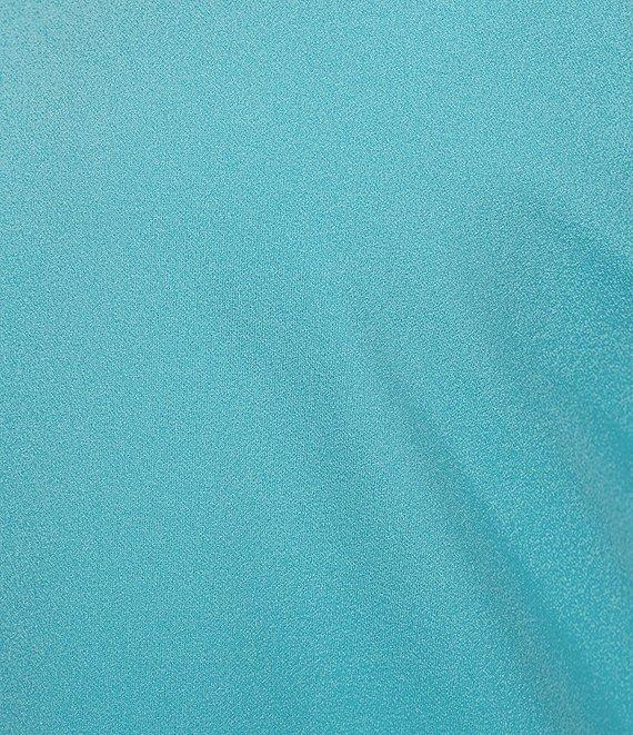 Ming Wang Plus Size Stretch Deco Crepe Scoop Neck Sleeveless Top Product Image