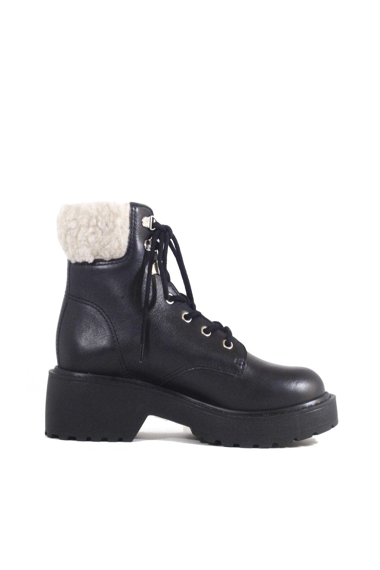 Seal Combat Boots with Shearling Product Image