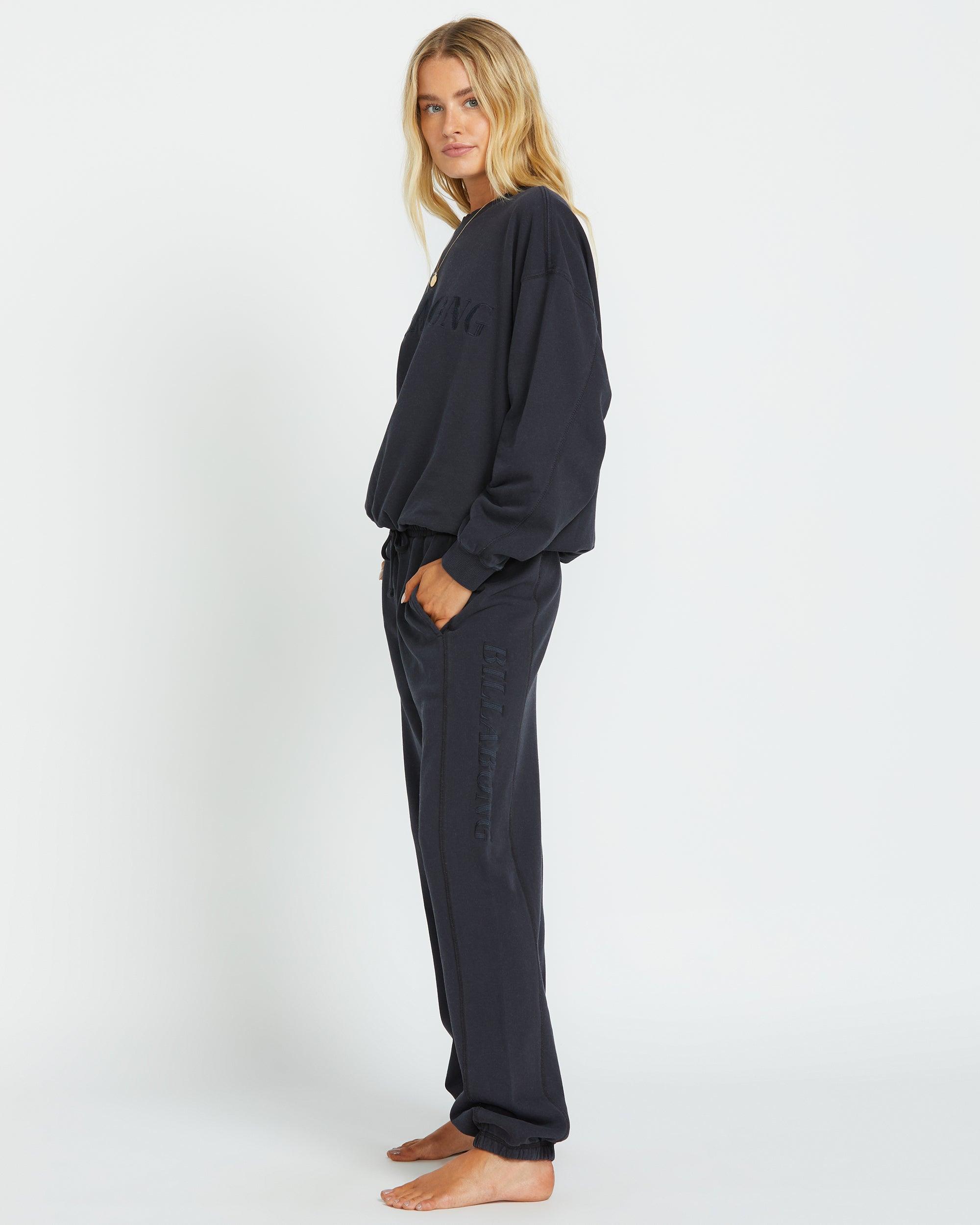 So Typical Elastic Waist Pants - Black Pebble Female Product Image