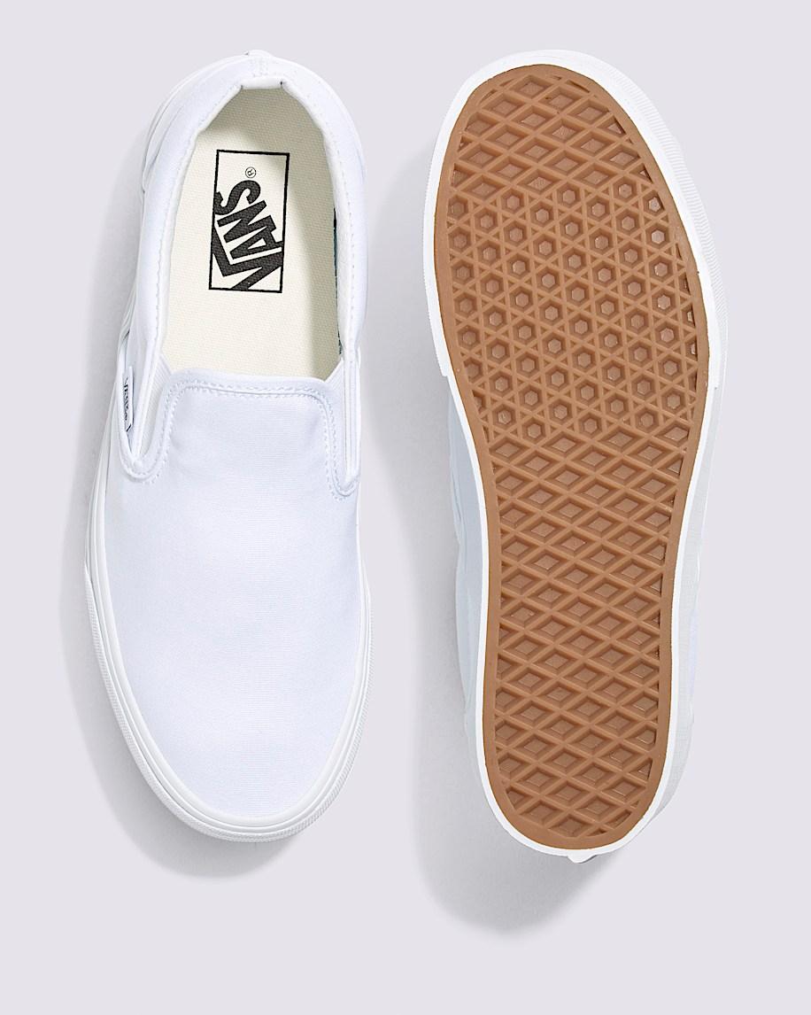 Classic Slip-On Platform Shoe in White| Vans US Product Image