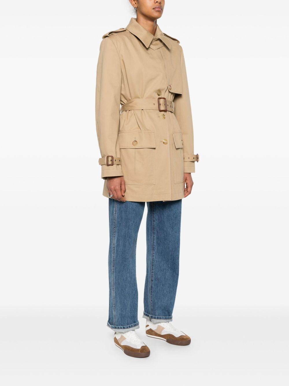 belted trench coat Product Image