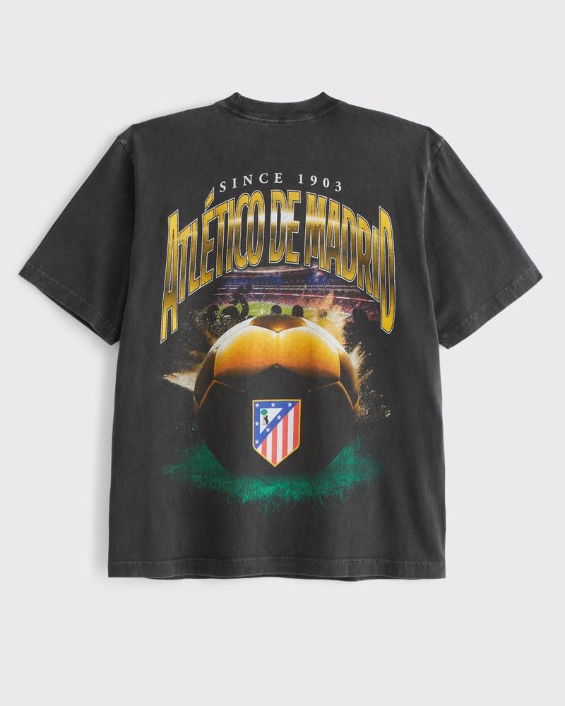 Atlético de Madrid Vintage-Inspired Graphic Tee Product Image