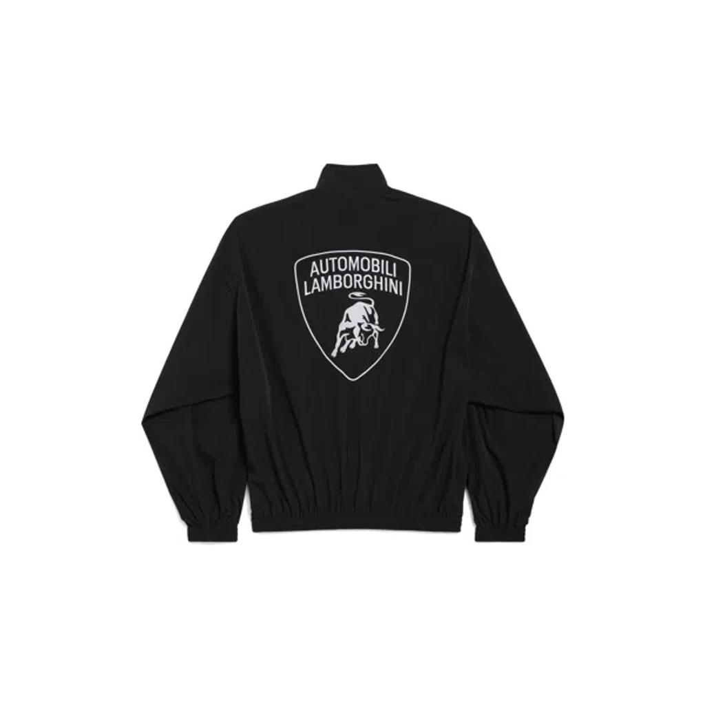 BALENCIAGA Gender Inclusive Oversize Cocoon Kick Technical Ripstop Windbreaker In Black Product Image