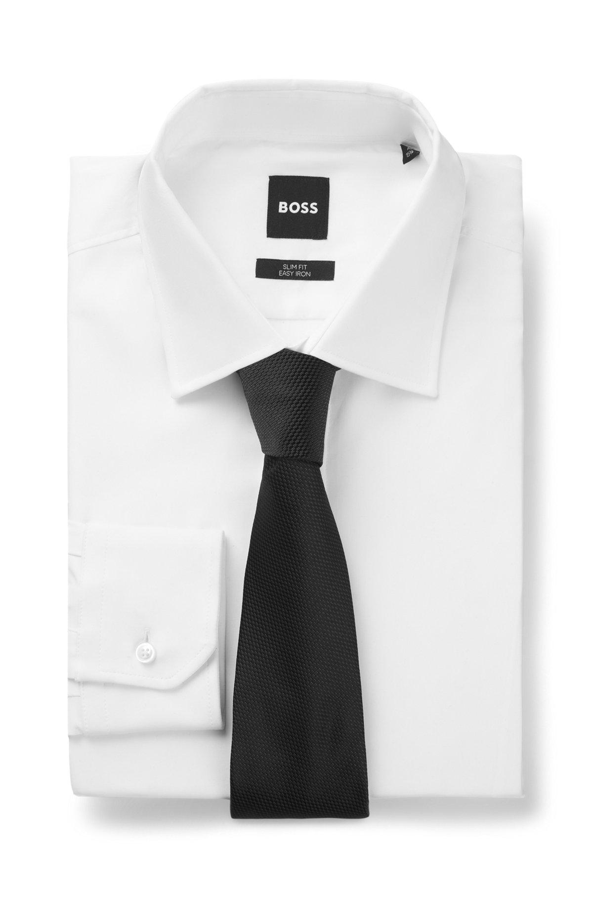 Silk-jacquard tie made in Italy Product Image