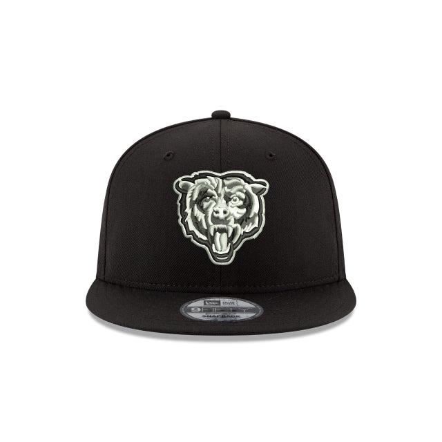 Chicago Bears Black and White 9FIFTY Snapback Hat Male Product Image