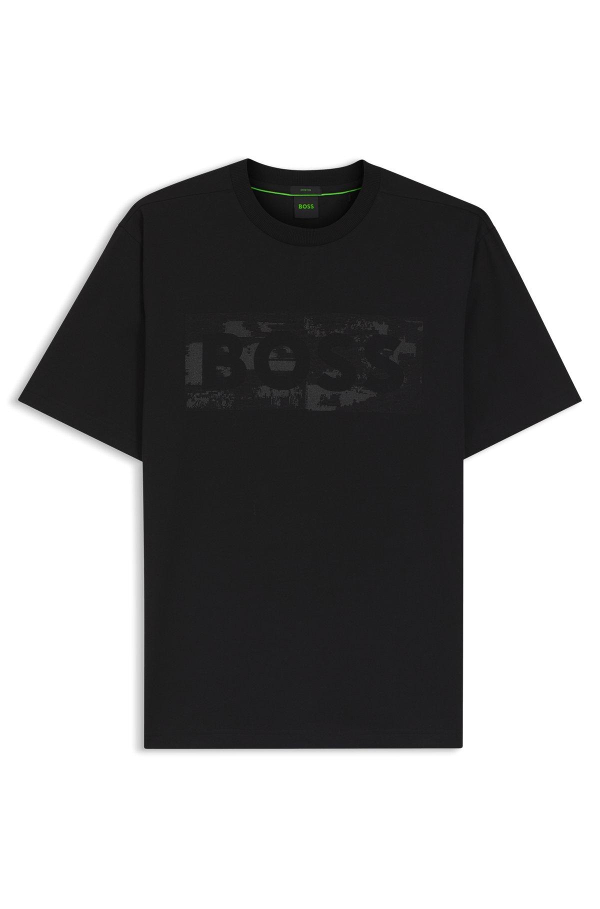Logo-artwork T-shirt in stretch cotton Product Image