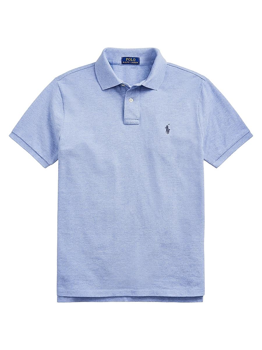 Mens Cotton Mesh Classic-Fit Polo Shirt Product Image