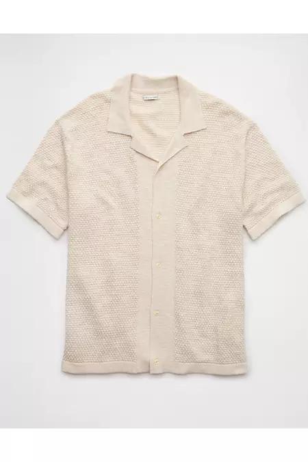 AE Weekend Button-Up Sweater Polo Shirt Men's Product Image