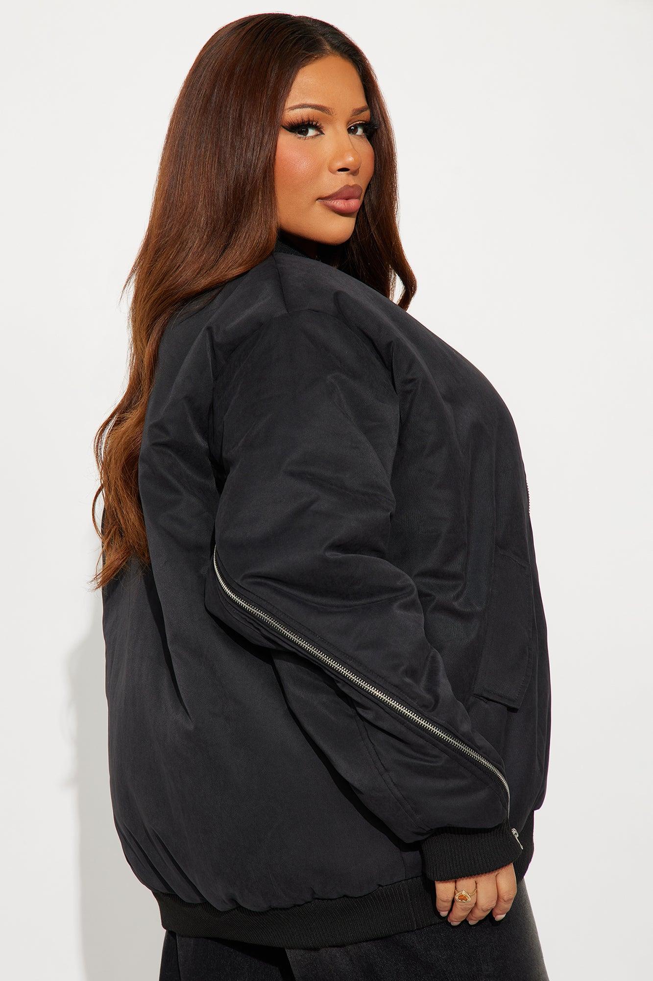City Hustle Bomber Jacket - Black Female Product Image