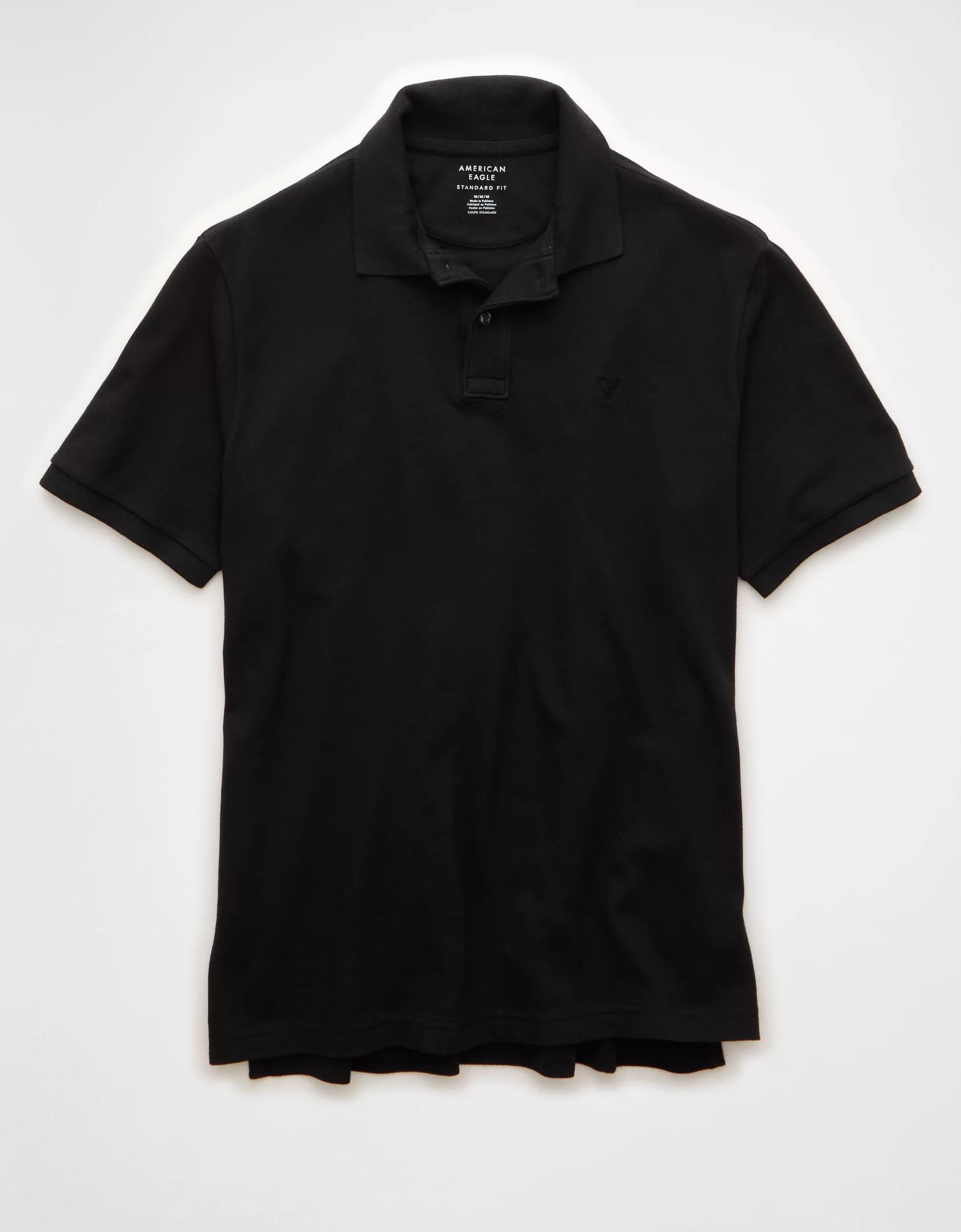 AE Lived-In Stretch Pique Polo Shirt Product Image