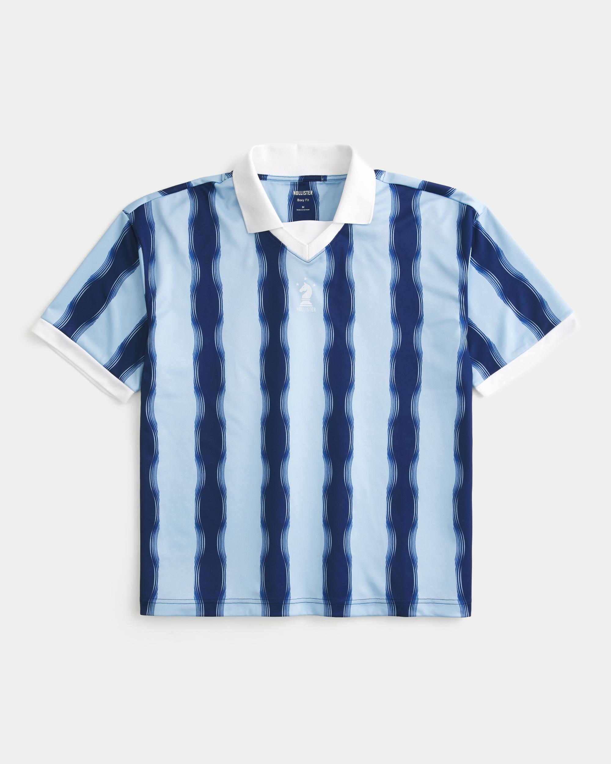 Boxy Logo Graphic Soccer Jersey Product Image