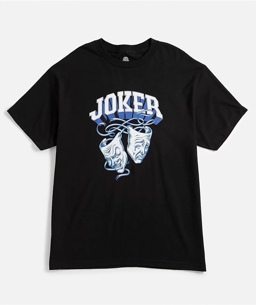 Joker Laugh Now Cry Later Black T-Shirt Product Image