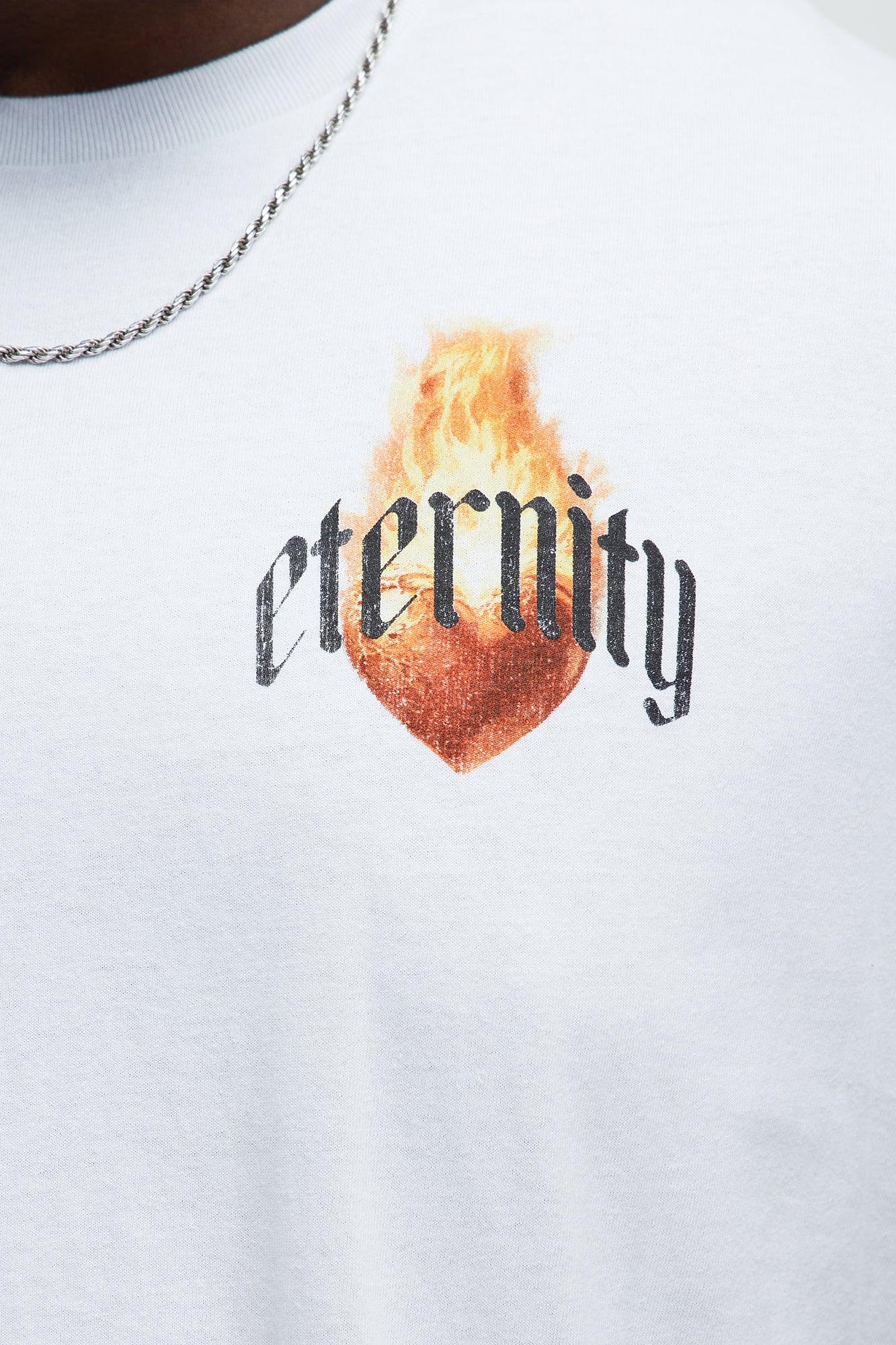 Eternal Heart Short Sleeve Tee - White Male Product Image