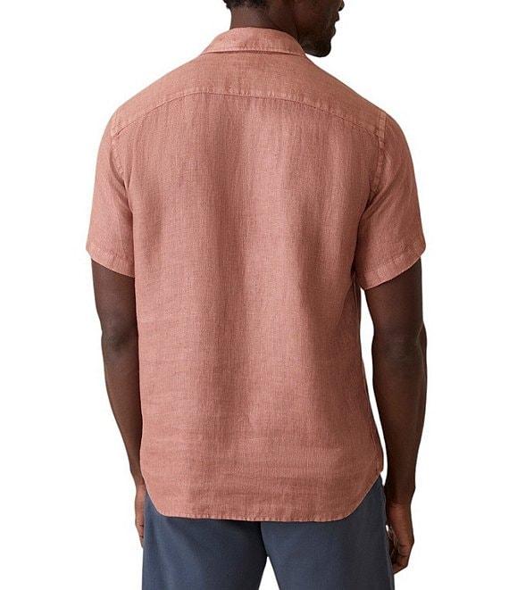 Faherty Palma Linen Short Sleeve Woven Shirt Product Image