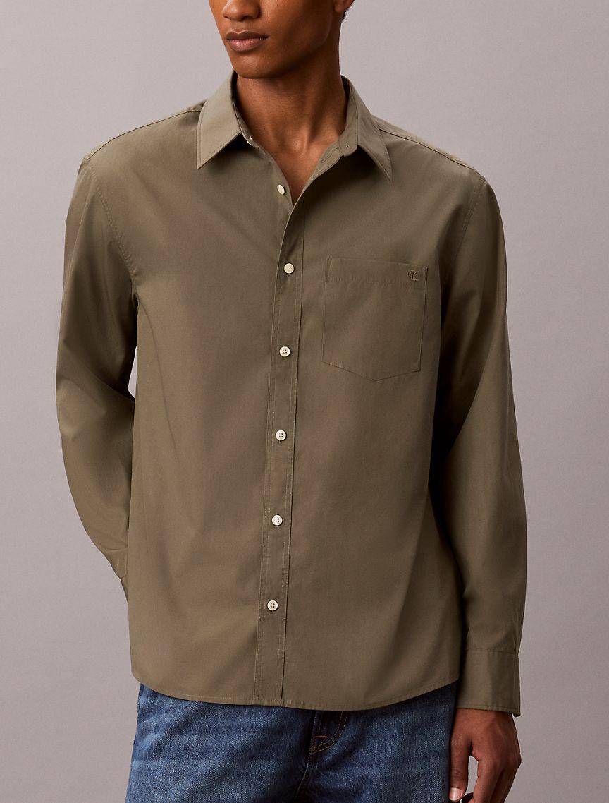 Washed Poplin Relaxed Button-Down Shirt Product Image