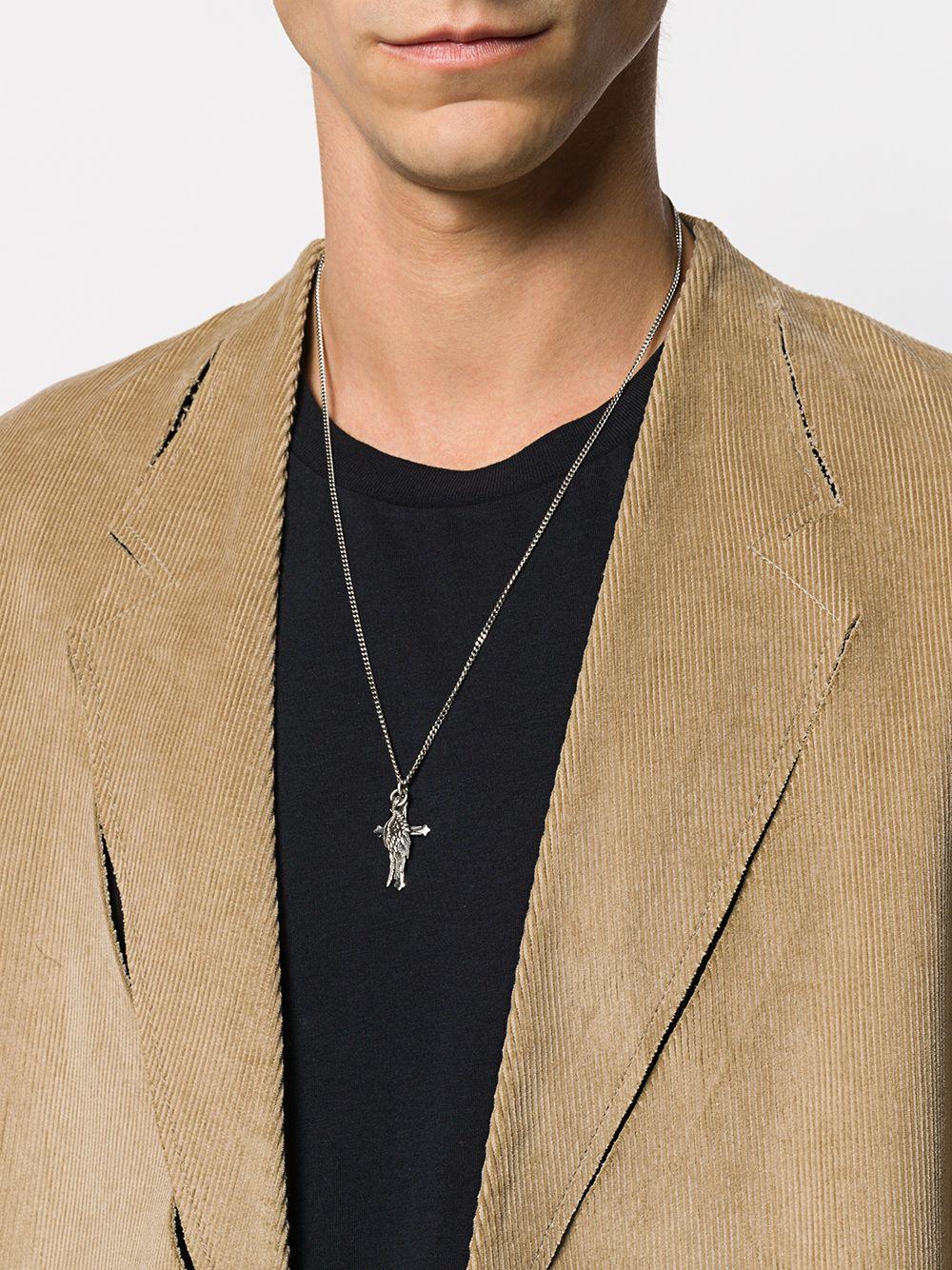Wing and Cross pendant necklace Product Image