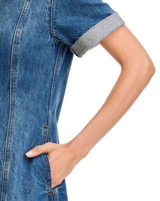 Button Front Denim Dress Product Image