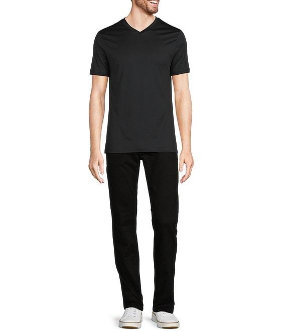 Murano Liquid Luxury Slim-Fit Short-Sleeve V-Neck T-Shirt Product Image