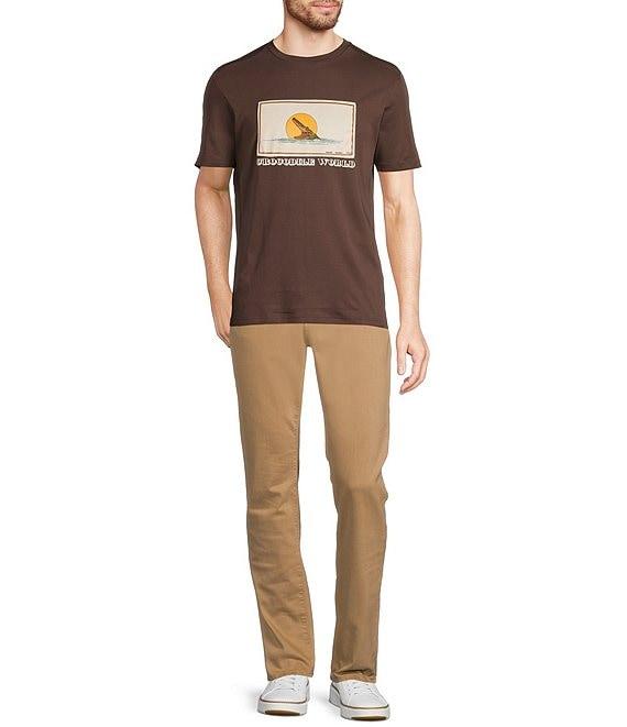 Murano Crocodile World Collection Slim Fit Velour Patch Short Sleeve T-Shirt Product Image