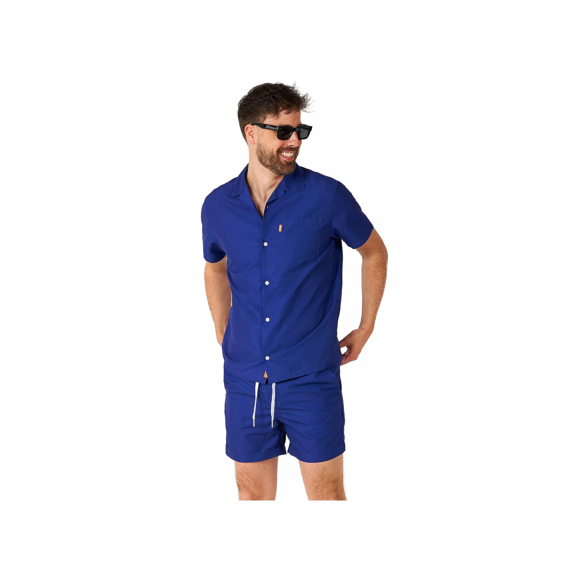 Men's OppoSuits Cool Royale Short Sleeve Button Down Shirt & Shorts Set, Boy's,  Product Image