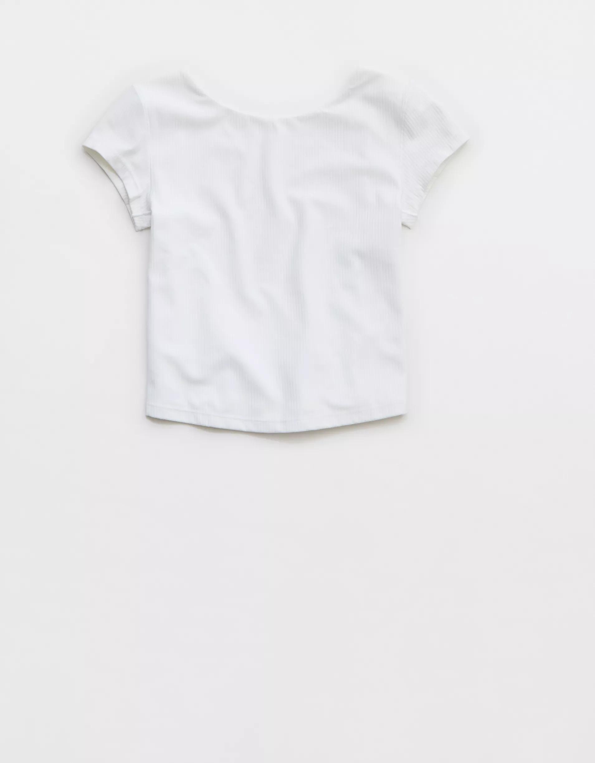 OFFLINE By Aerie Real Me XTRA Rib Open Back T-Shirt Product Image