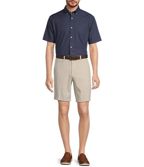 Gold Label Roundtree & Yorke Non-Iron Short Sleeve Floral Print Poplin Sport Shirt Product Image