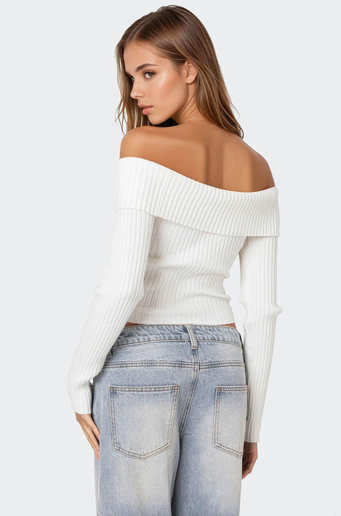 Lauren Knit Fold Over Top Product Image