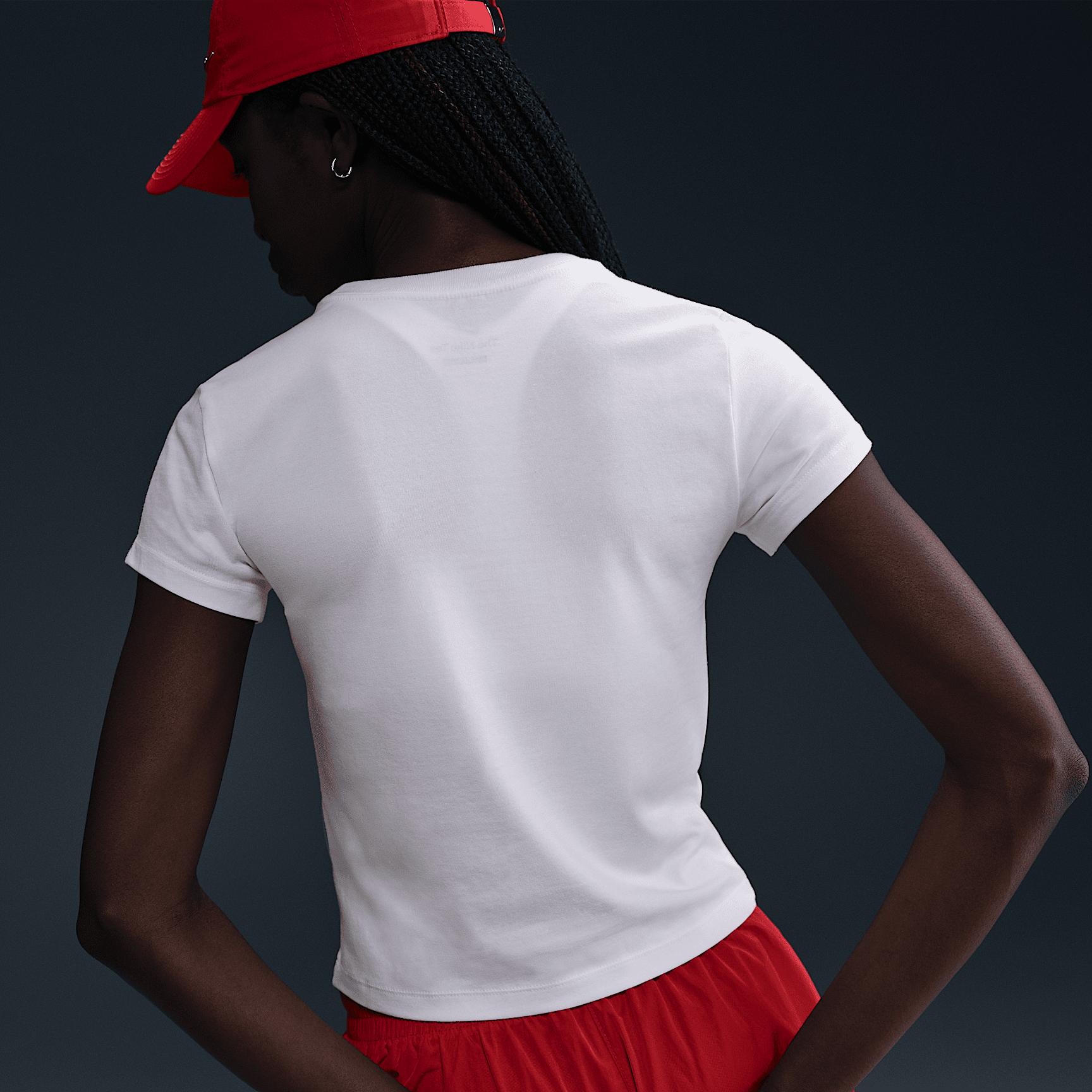 Womens Nike Sportswear Chill Knit Slim Cropped T-Shirt | HV6408-100 Product Image