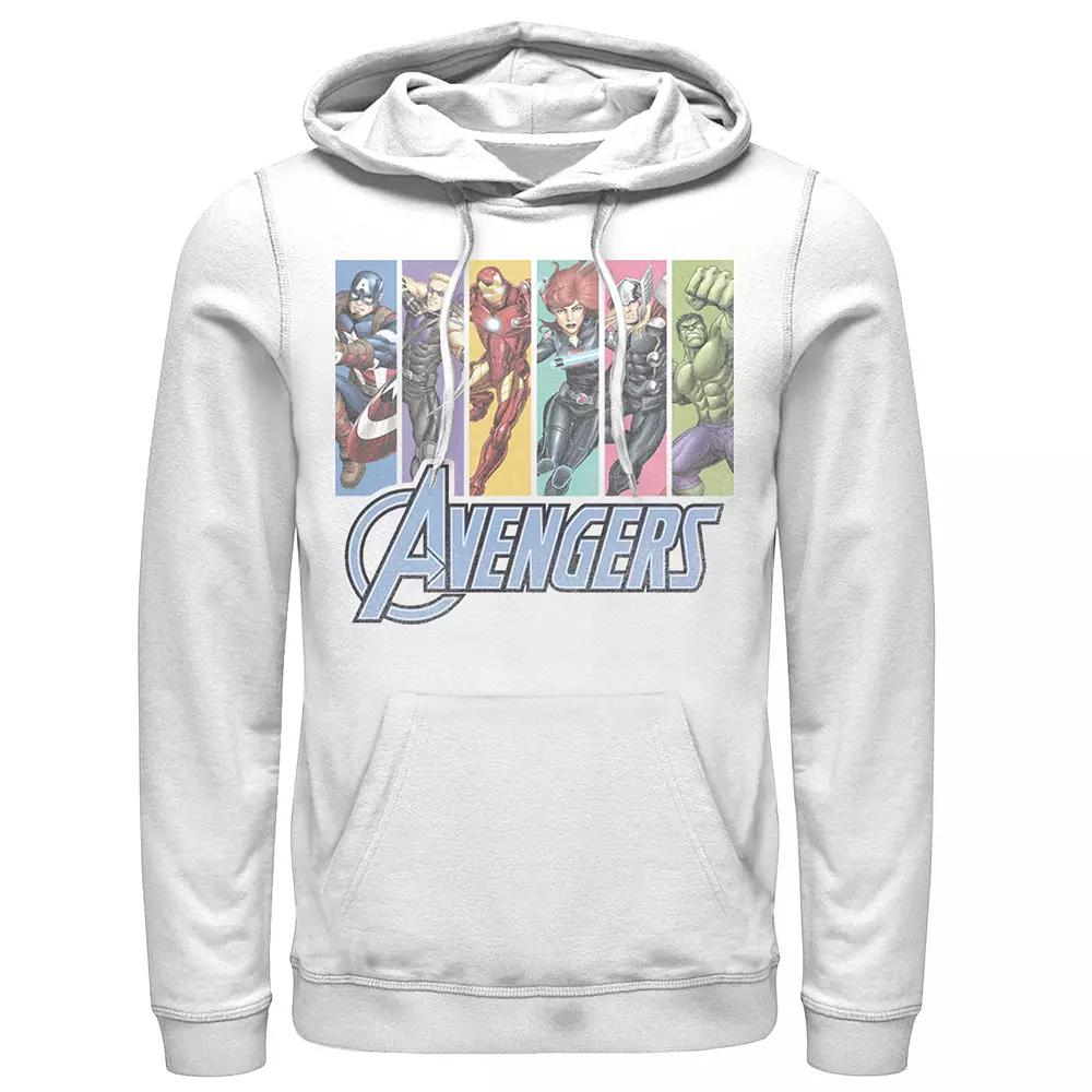Men's Marvel Avengers Unite Panels Hoodie, Size: Small, White Product Image