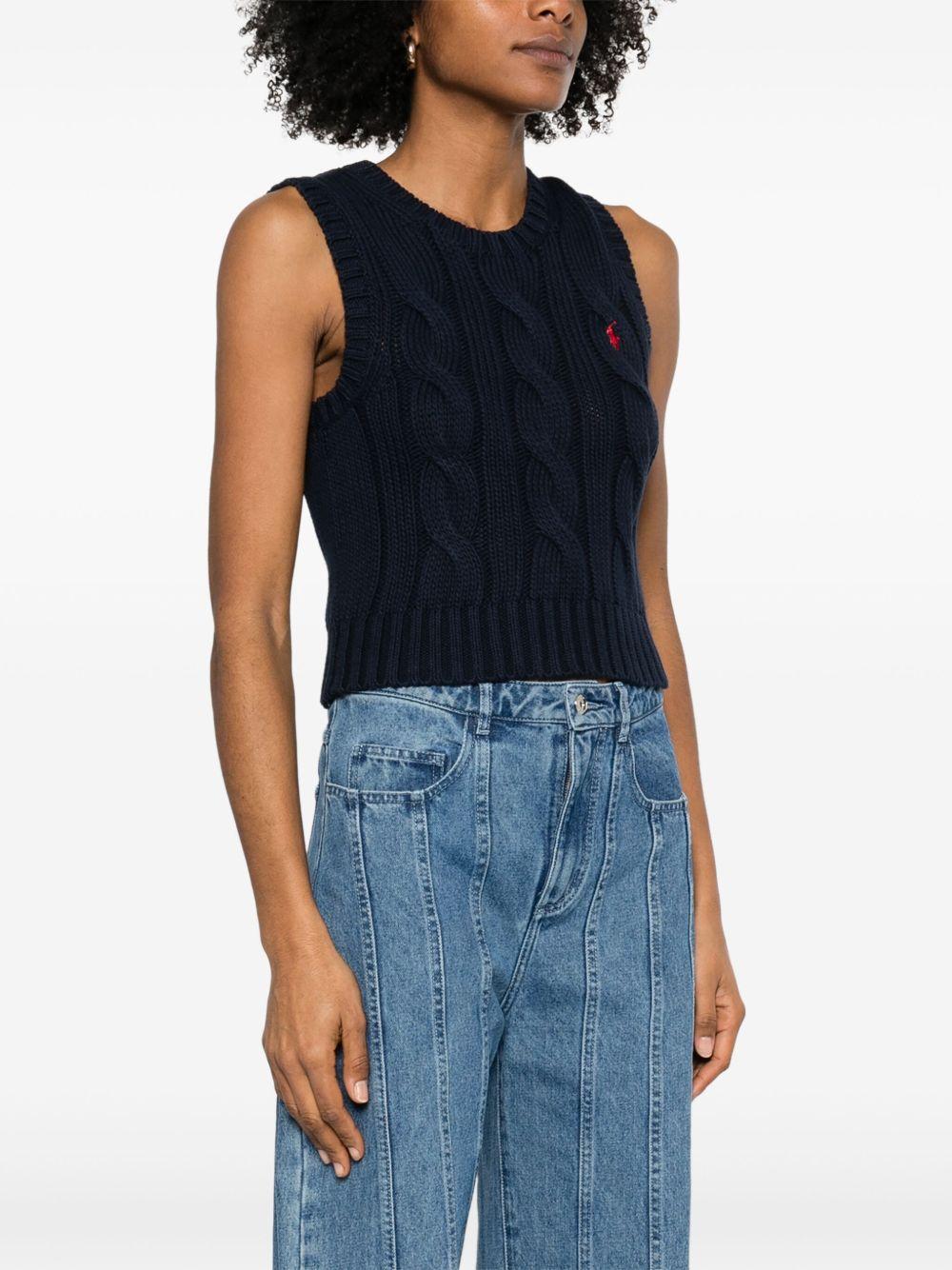cable-knit vest Product Image
