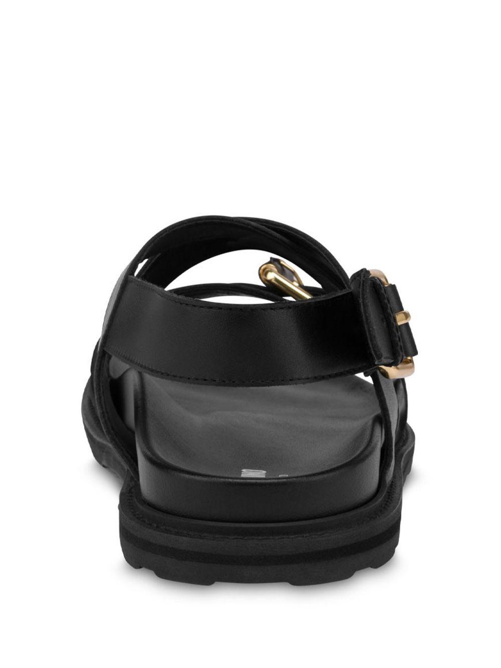 buckled leather sandals Product Image