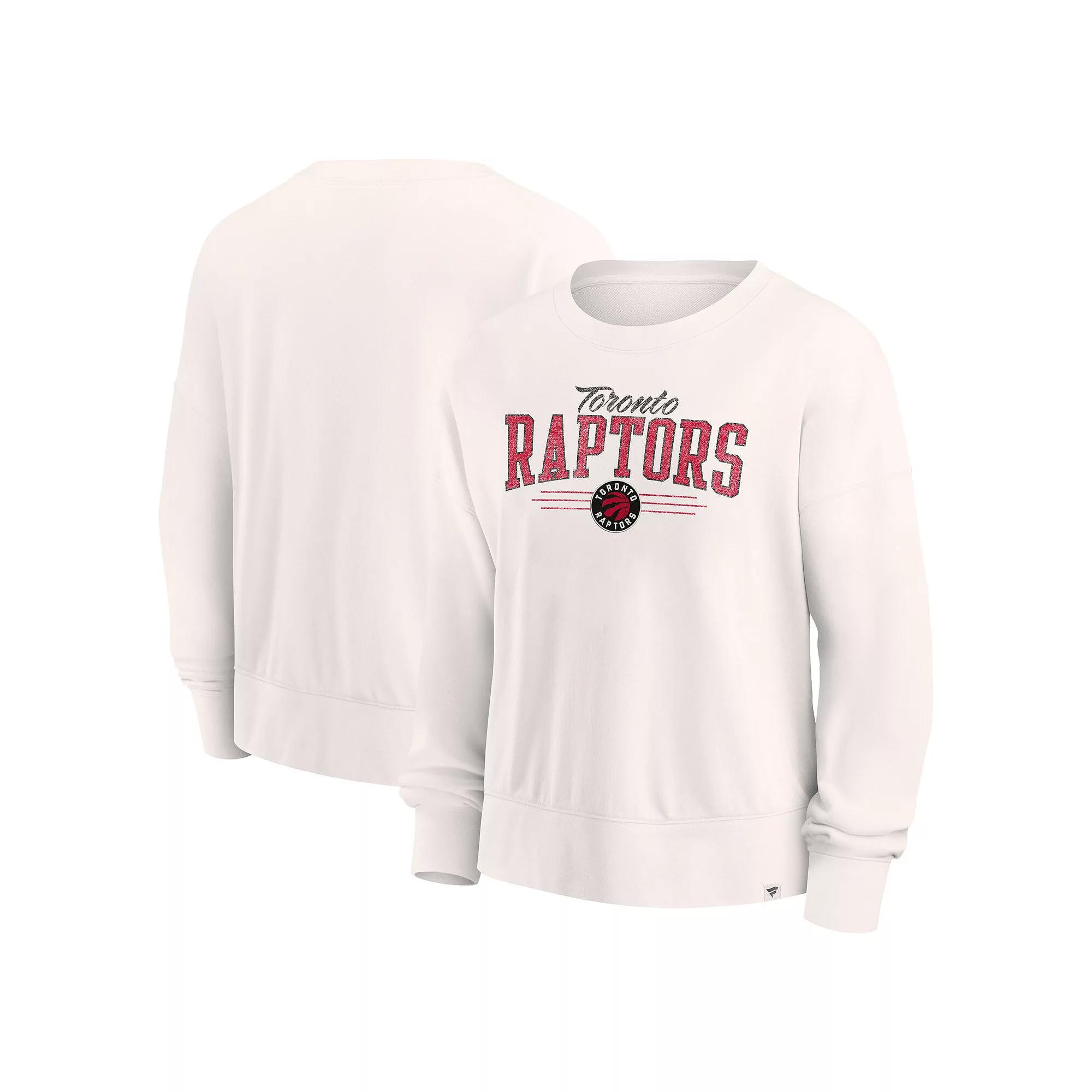 Women's Fanatics Cream Toronto Raptors Close the Game Pullover Sweatshirt,  Product Image