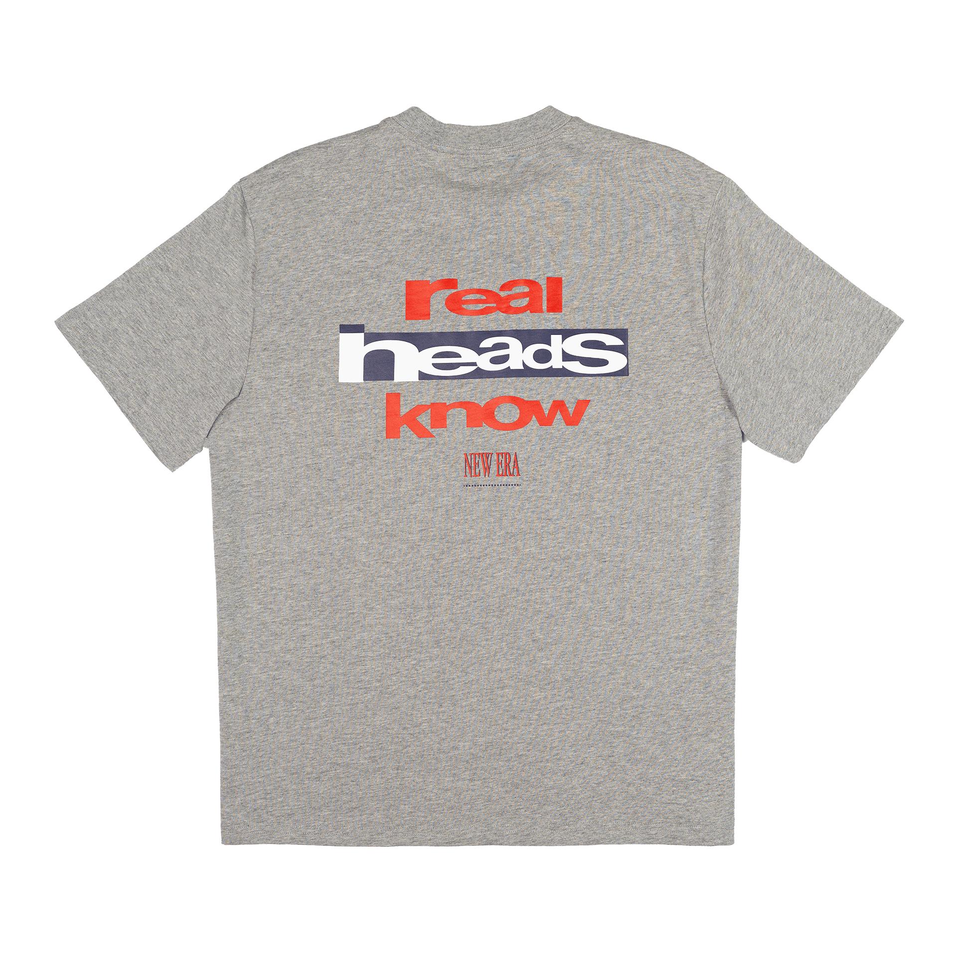 New Era Branded Real Heads Heather Gray T-Shirt Male Product Image
