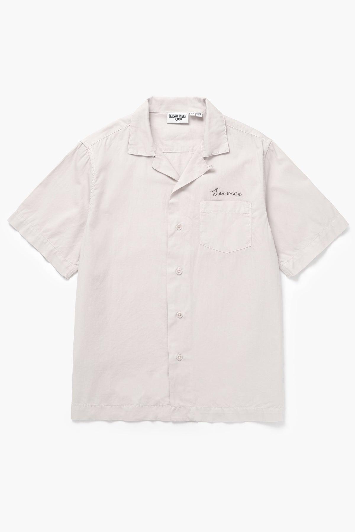 Service Works - Embroidered Resort Shirt - Salt Product Image