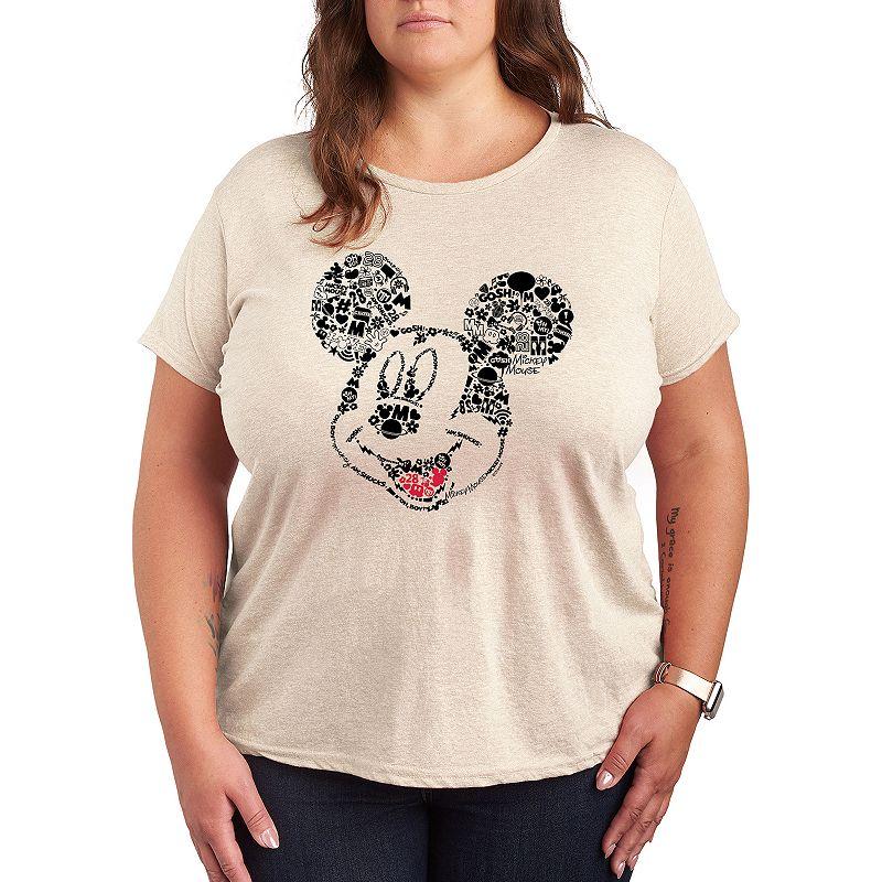 Disney's Mickey Mouse Plus Iconic Fill Graphic Tee, Women's,  Product Image