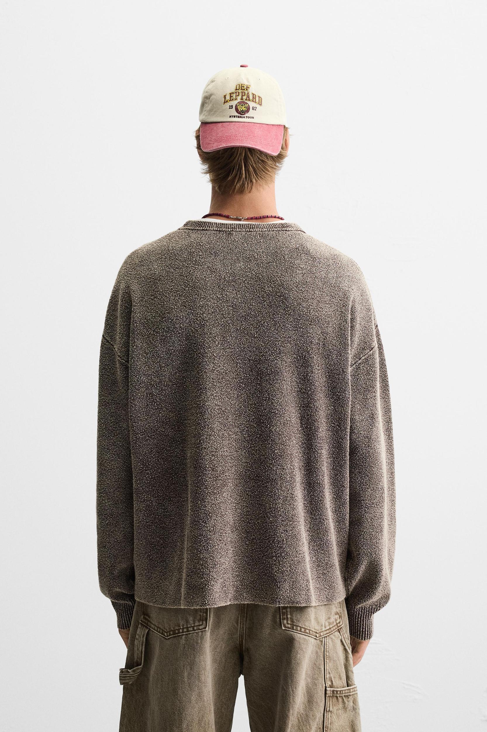 WASHED BOUCLÉ SWEATER Product Image