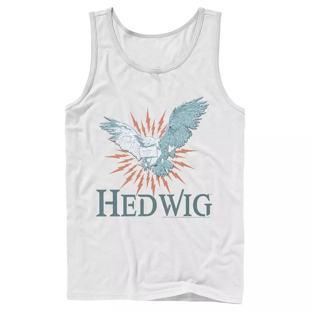 Men's Harry Potter Hedwig Mail Delivery Portrait Tank Top,  Product Image