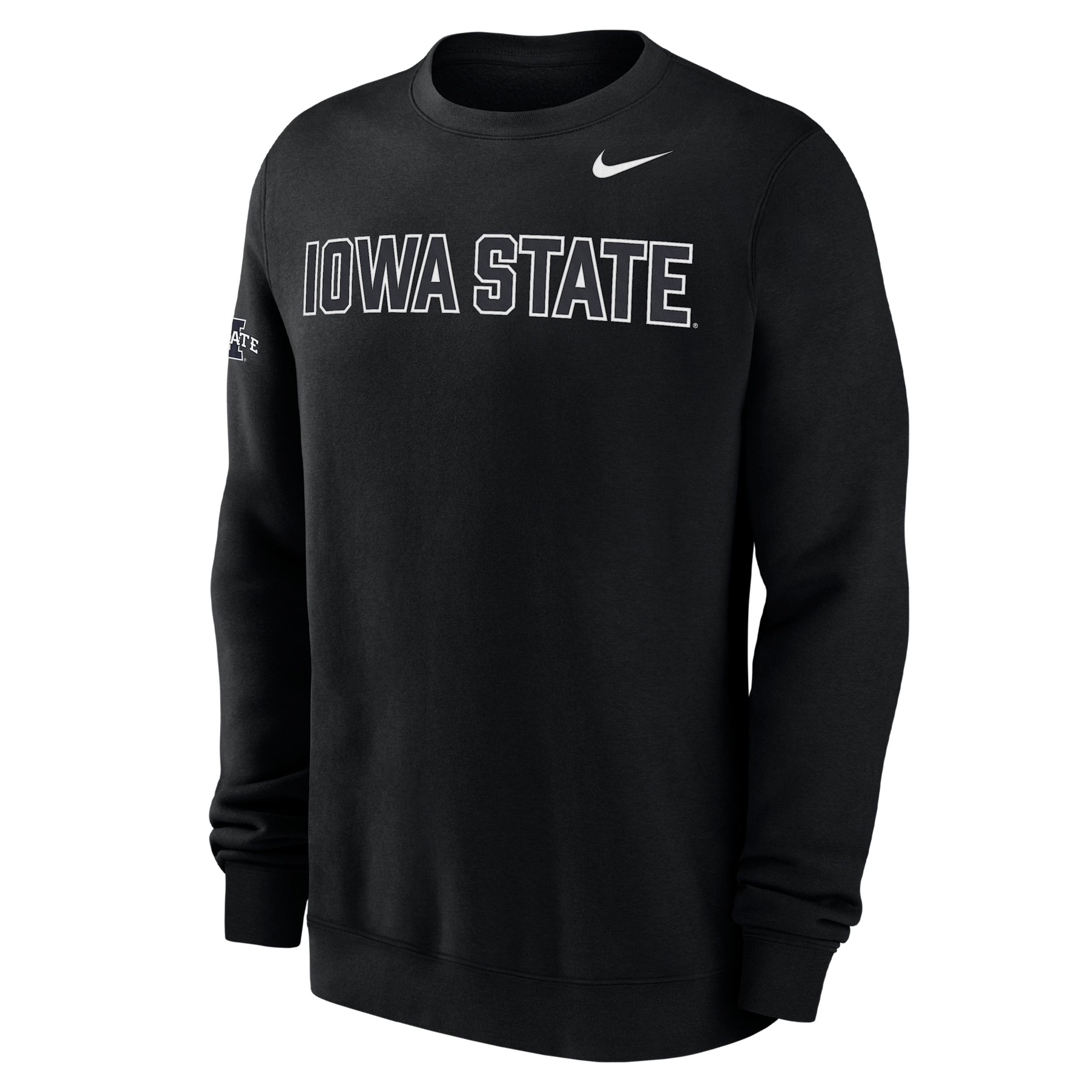 Iowa State Club Fleece Nike Men's College Crew-Neck Sweatshirt Product Image