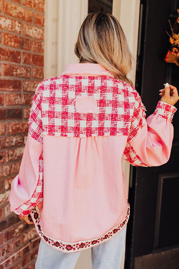 Sweet Perspective Color Block Tweed Jacket Product Image