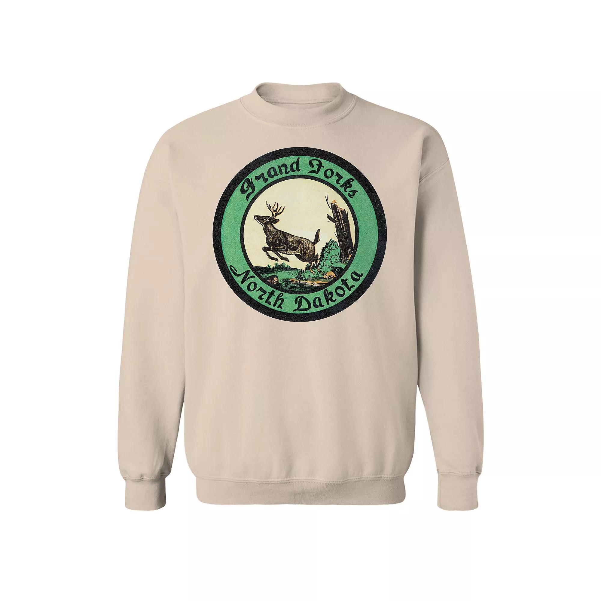 Men's North Dakota Fleece Sweatshirt, Size: Large, Brown Product Image