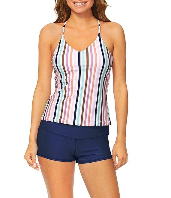 Raisins Solid Back Ruched Surf Short Swim Bottom Product Image