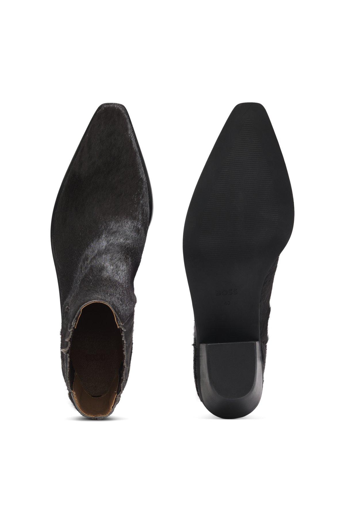 Ankle boots in pony-hair leather Product Image