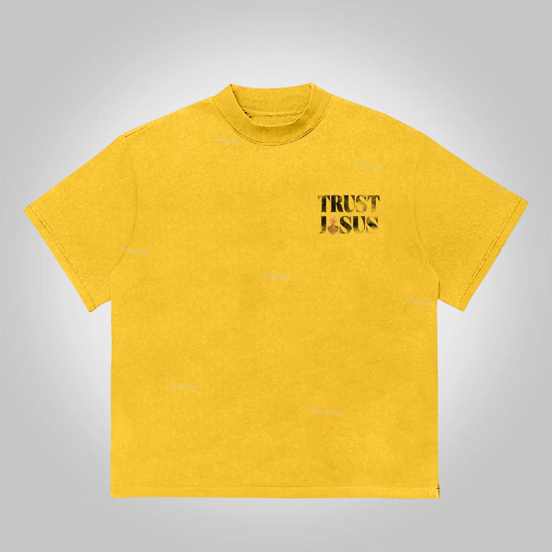 Sopula Fear Not-Faith Over Fear Print Graphic Cotton T-Shirt Product Image