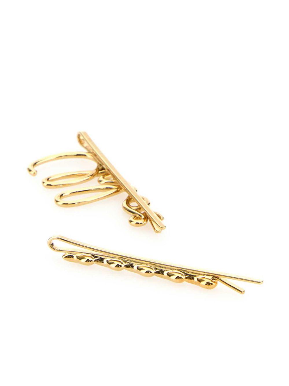 CHLOÉ Iconic Hair Clips Accessories In Metallic Product Image