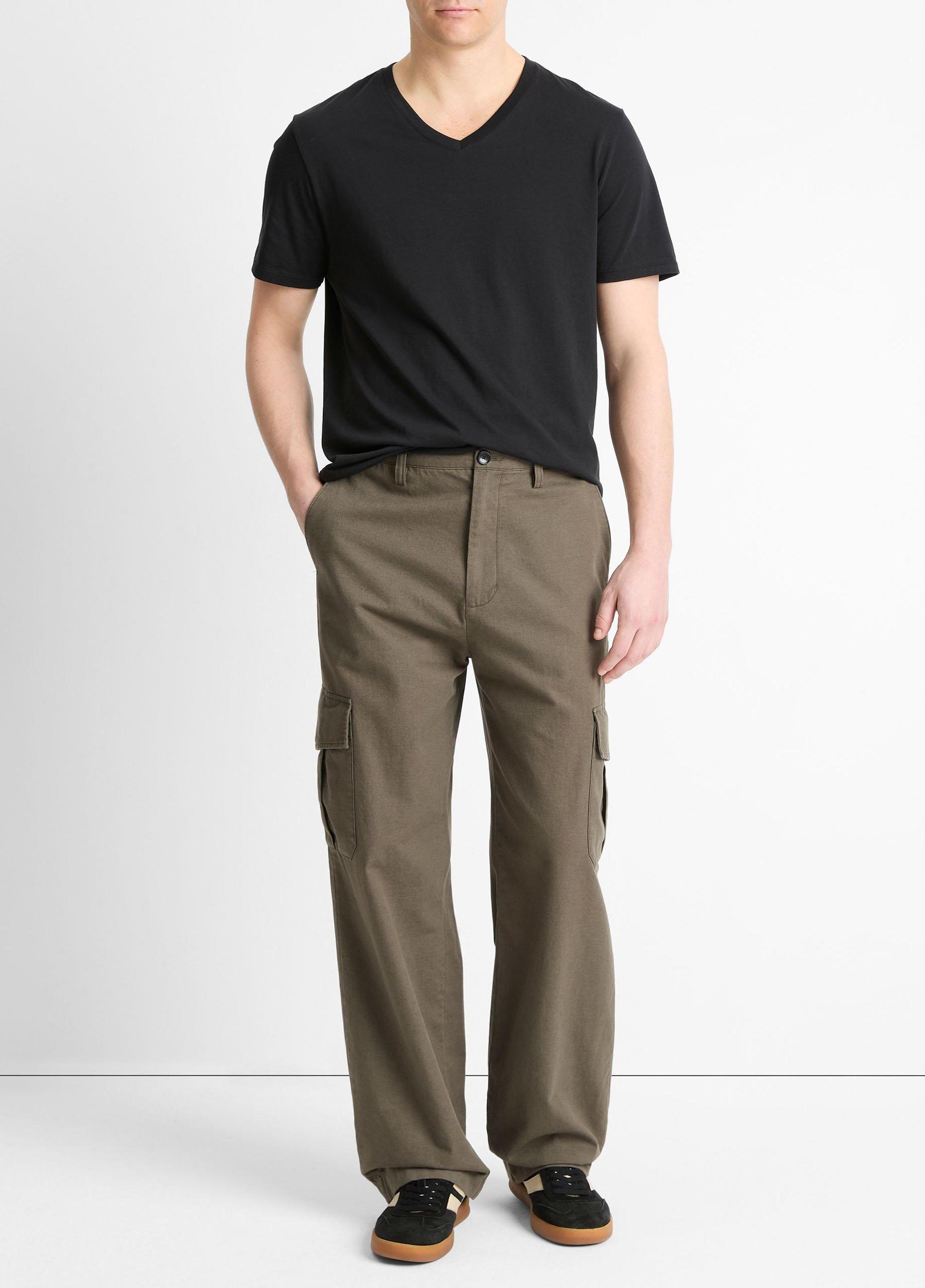 Pima Cotton V-Neck T-Shirt Product Image