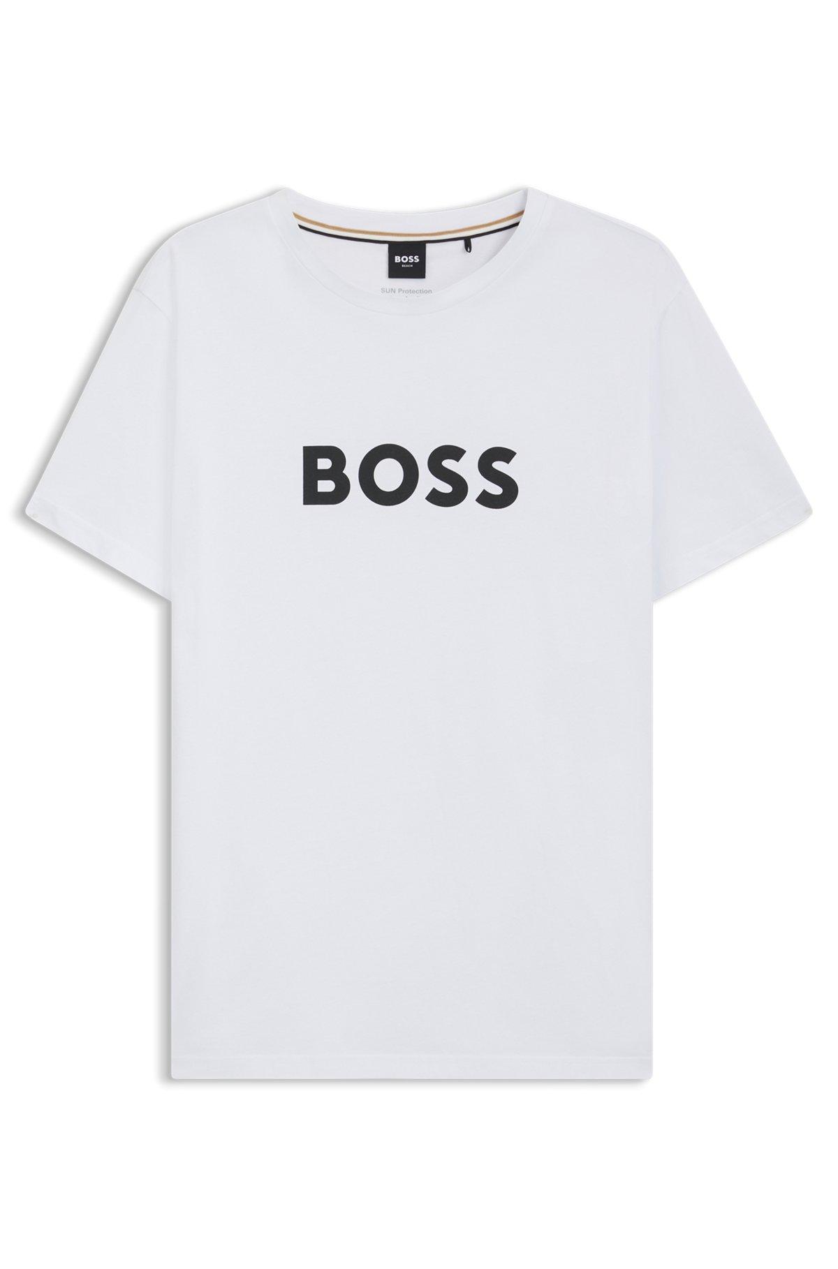 Cotton jersey T-shirt with mixed-print logo Product Image