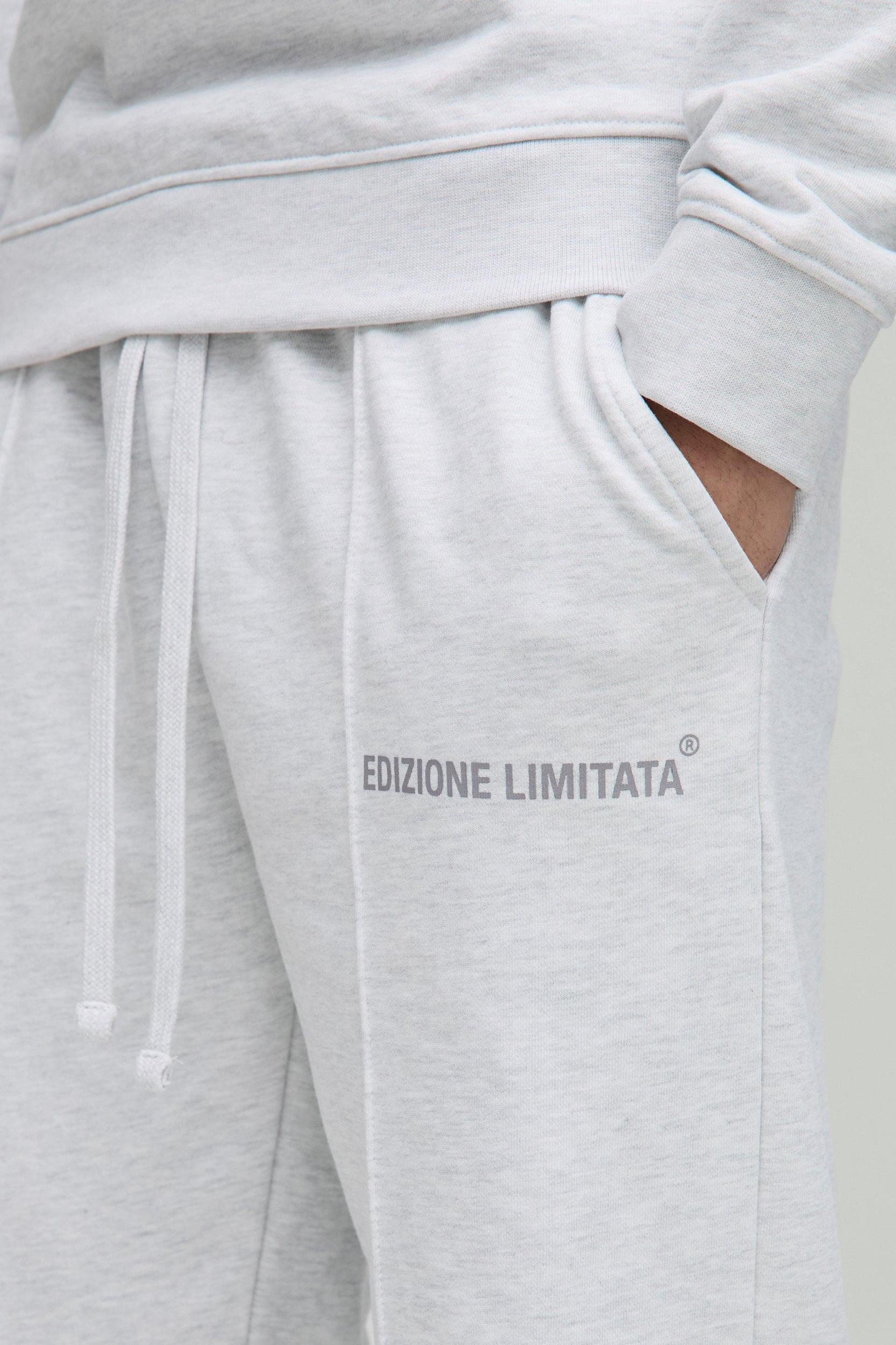 Relaxed Edizione Heavyweight Pintuck Split Hem Sweatpants | boohooMAN USA Product Image